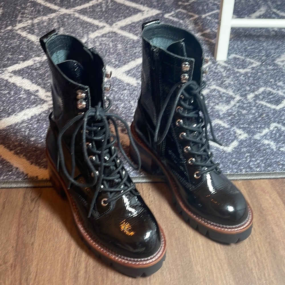 jefrey cambell sycamore black leather woman’s boots - Picture 12 of 14